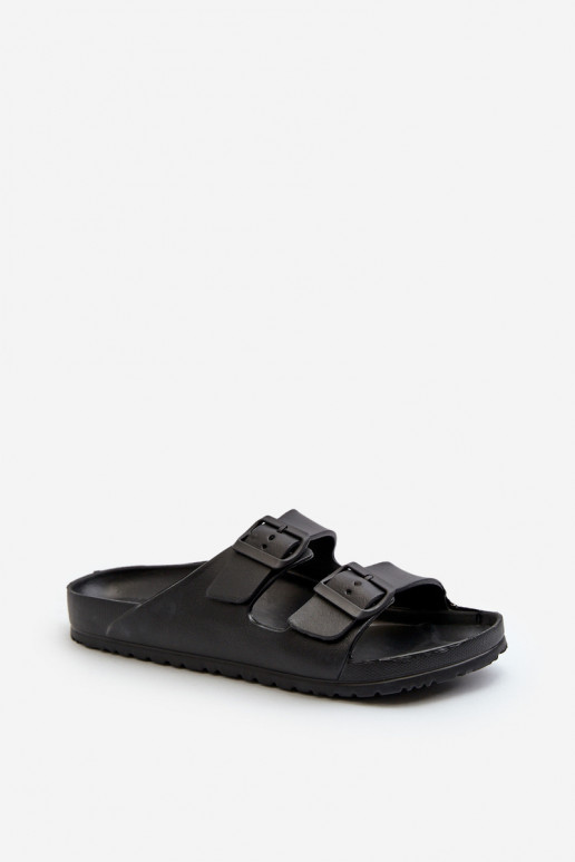 Sandalias ligeras para hombre con hebillas en color negro Avatara
