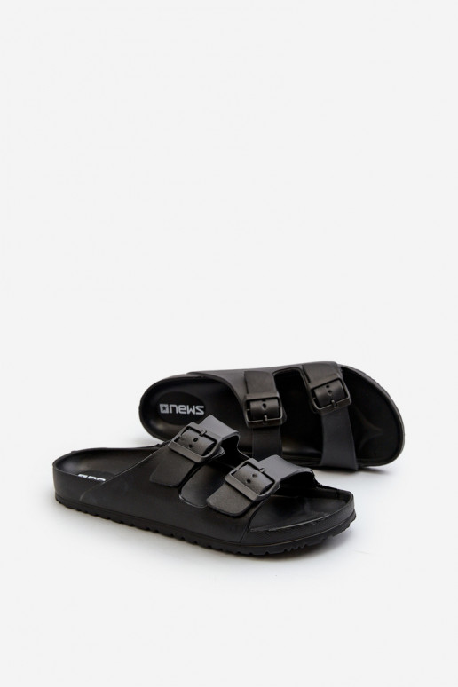 Sandalias ligeras para hombre con hebillas en color negro Avatara