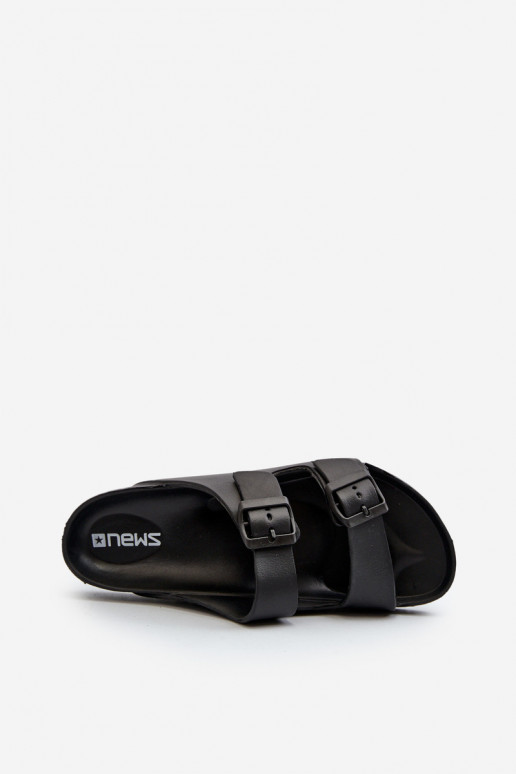 Sandalias ligeras para hombre con hebillas en color negro Avatara