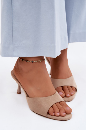 ZapatillasImitacji de gamuzau con tacones finos beige Melissea