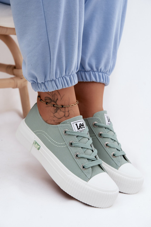 Zapatos casuales con plataforma LEE ISLA C INOMEN LOIN 50261002.98K en color menta