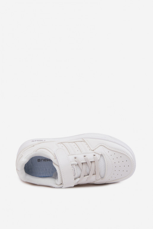 Zapatillas infantiles con cierres adhesivos blancas Neressa
