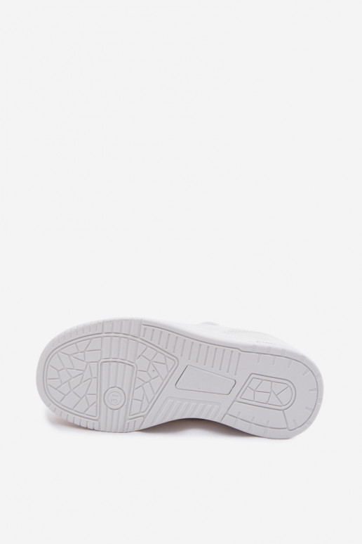 Zapatillas modelo zapatos. Infantil con sujetadores adhesivos el color blanco Neressa