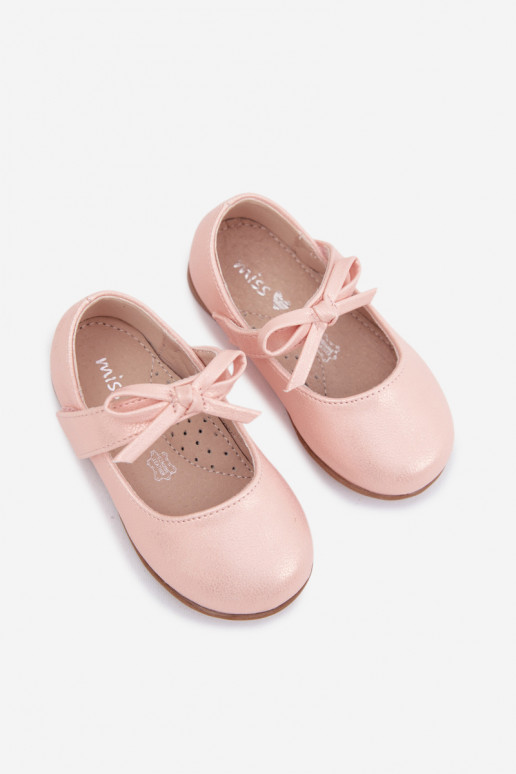 bailarinas Infantil con sujetadores adhesivos con cintas color rosa Drippy
