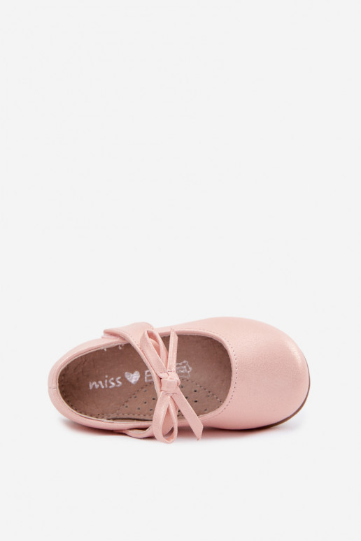 bailarinas Infantil con sujetadores adhesivos con cintas color rosa Drippy