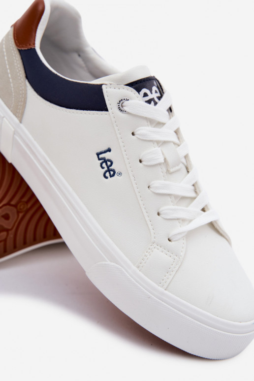 Zapatos casuales de hombre LEE BRIXTON MEN LOEN 50261024.1FG el color blanco