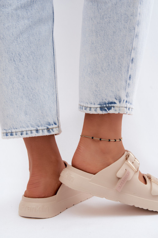 Mules ligeras para mujer D.Franklin DFSH413003 en color arena