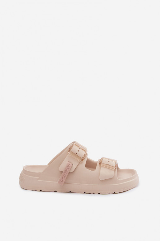 Zapatillas ligeras zapatillas de mujer con hebillas D.Franklin DFSH413003 beige