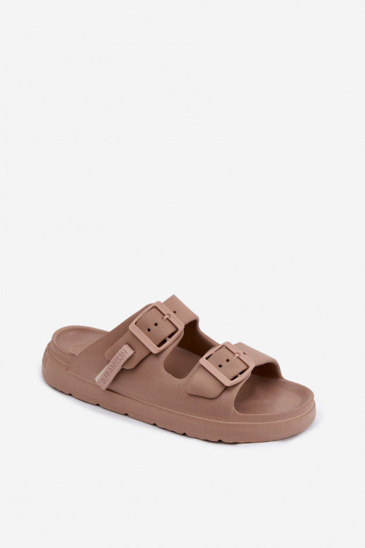 Zapatillas ligeras zapatillas de mujer con hebillas D.Franklin DFSH413004 beige