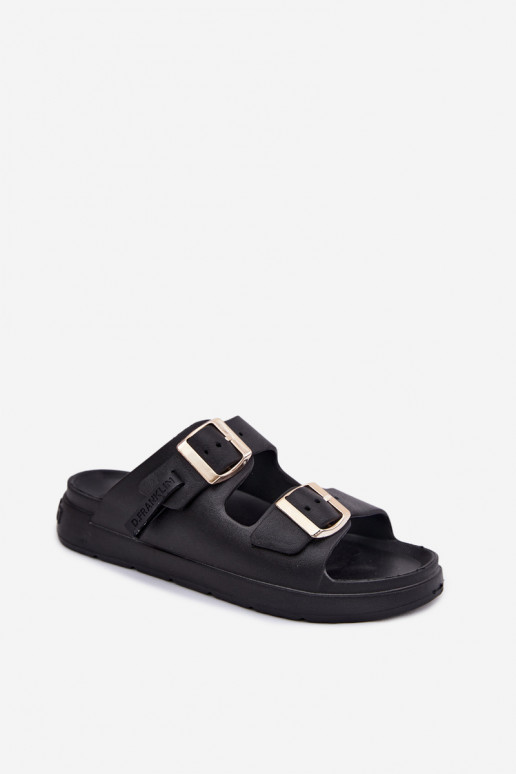 Zapatillas ligeras zapatillas de mujer con hebillas D.Franklin DFSH413001 de color negro