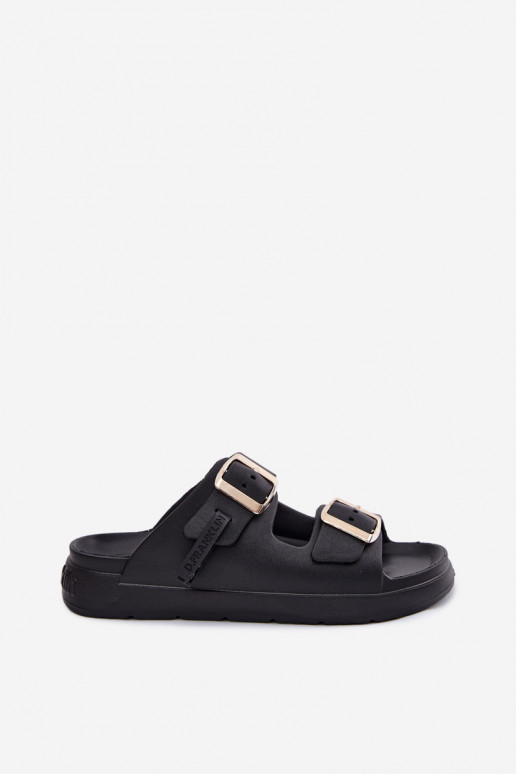 Zapatillas ligeras zapatillas de mujer con hebillas D.Franklin DFSH413001 de color negro