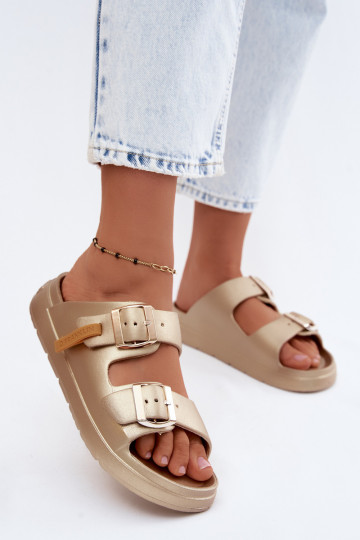 Mules ligeras para mujer D.Franklin DFSH413002 en dorado