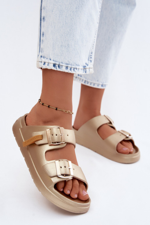 Mules ligeras para mujer D.Franklin DFSH413002 en dorado