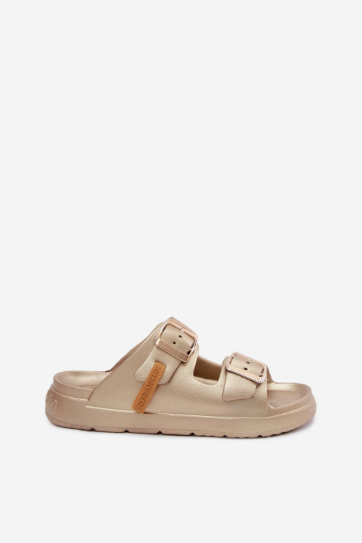 Zapatillas ligeras zapatillas de mujer con hebillas D.Franklin DFSH413002 color dorado