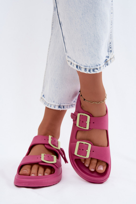 Zapatillas ligeras zapatillas de mujer con hebillas D.Franklin DFSH413005 color rosa