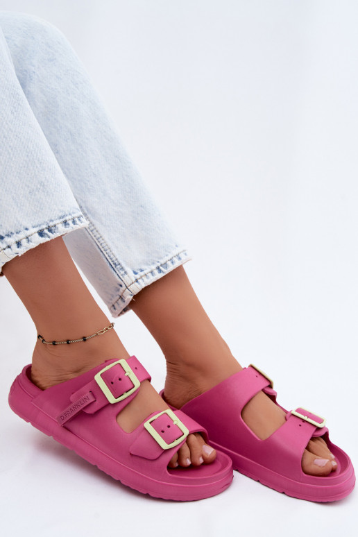 Zapatillas ligeras zapatillas de mujer con hebillas D.Franklin DFSH413005 color rosa