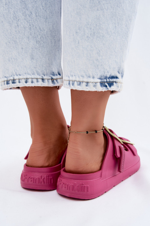 Zapatillas ligeras para mujer con hebillas D.Franklin DFSH413005 color rosa