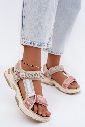 Sandalias de cuero para mujer D.Franklin DFSH406006 color rosa 2