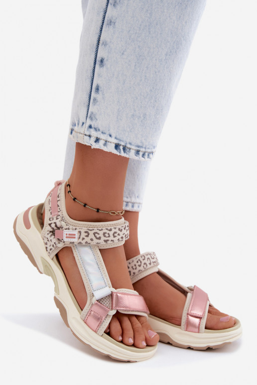 Sandalias de mujer Piel D.Franklin DFSH406006 color rosa