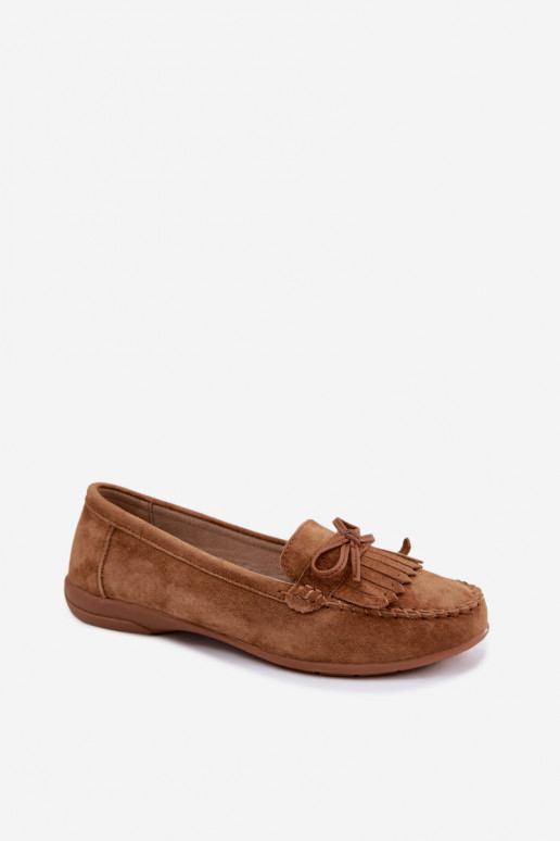 mocasines de mujerActivadoturalnego de gamuzau color marrón Vantae