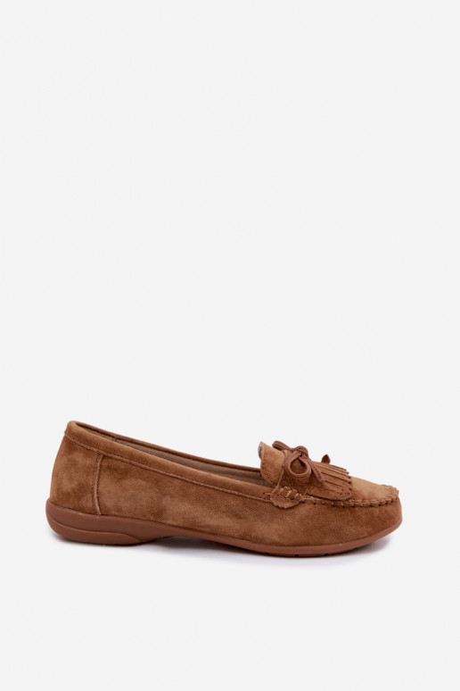 mocasines de mujerActivadoturalnego de gamuzau color marrón Vantae