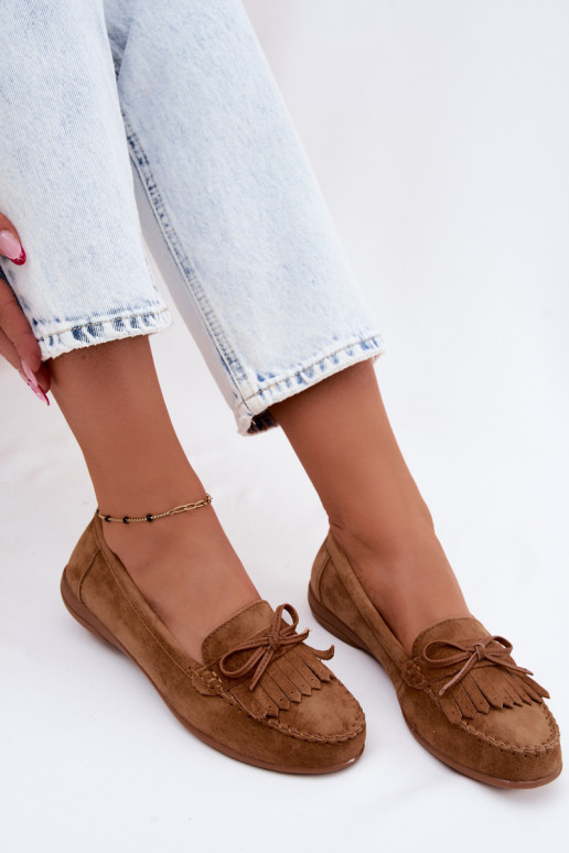 mocasines de mujerActivadoturalnego de gamuzau color marrón Vantae