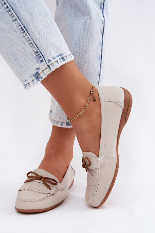 mocasines de mujerActivadoturalnej Skóry beige Vantae