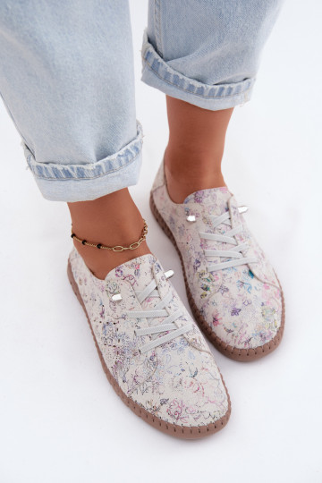 Zapatos estampados con elementos calados de ante sintético Flaria 2