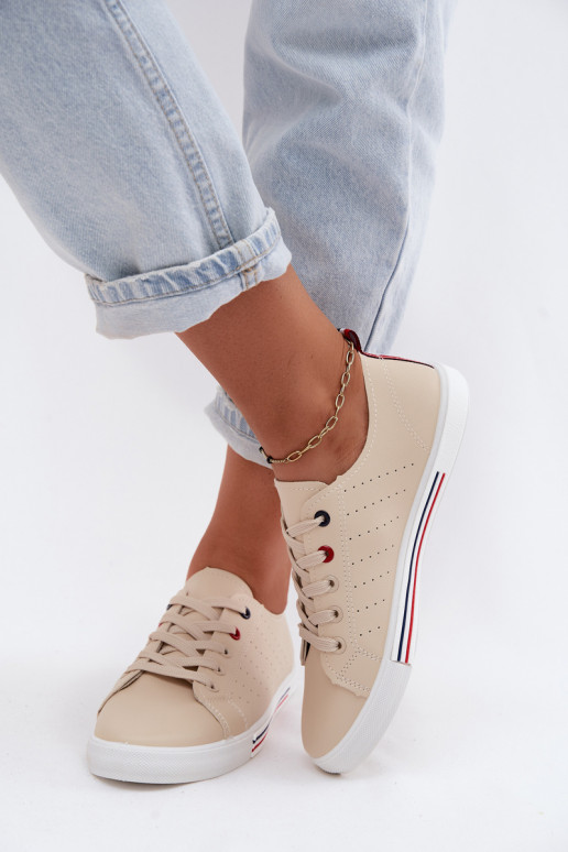 zapatos casuales Zapatillas FemeninoImitacji Skóry beige Tulum