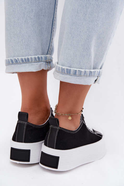 Zapatos casuales negros con plataforma Amalfi
