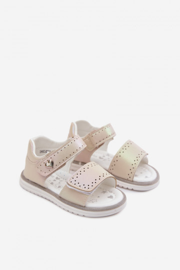Sandalias infantiles de color arena Lemony