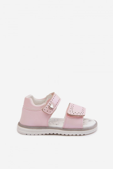 Sandalias infantiles de color rosa Lemony 2