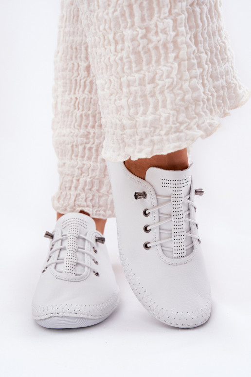 Piel zapatos Femenino Artiker 54C0838 el color blanco
