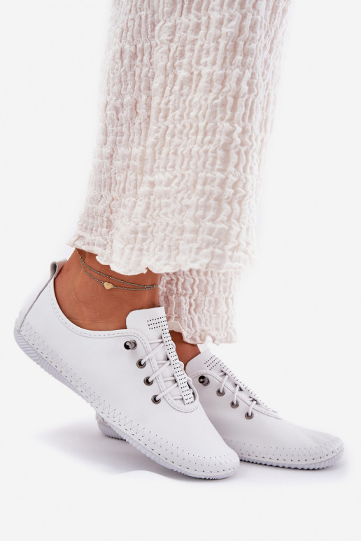 Zapatos de cuero para mujer en color blanco Artiker 54C0838
