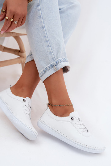 Zapatos de cuero para mujer en color blanco Artiker 58C3069