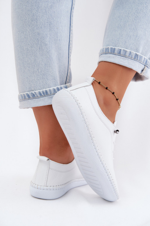 Zapatos de cuero para mujer en color blanco Artiker 58C3069