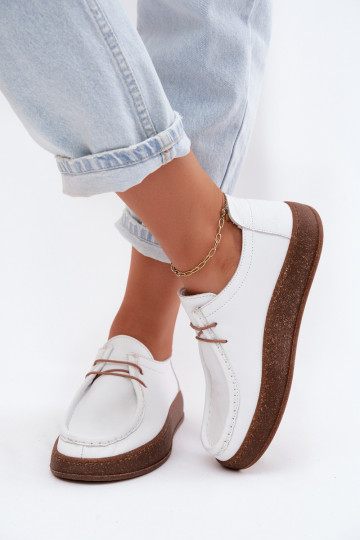 Zapatos de mujer blancos de cuero natural Artiker 58C2628