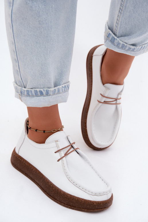 Zapatos de mujer blancos de cuero natural Artiker 58C2628