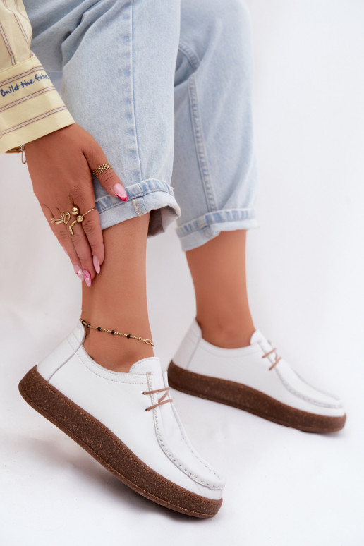 Zapatos de mujer blancos de cuero natural Artiker 58C2628