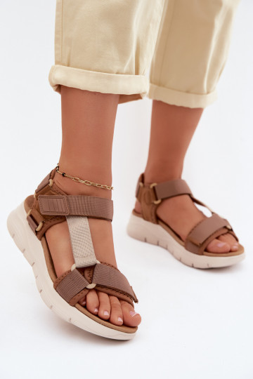 Sandalias de mujer marrones de estilo deportivo Artiker 58C1231 2