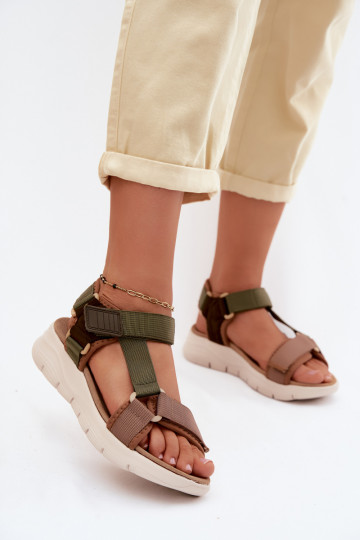 Sandalias de mujer verdes de estilo deportivo Artiker 58C1232