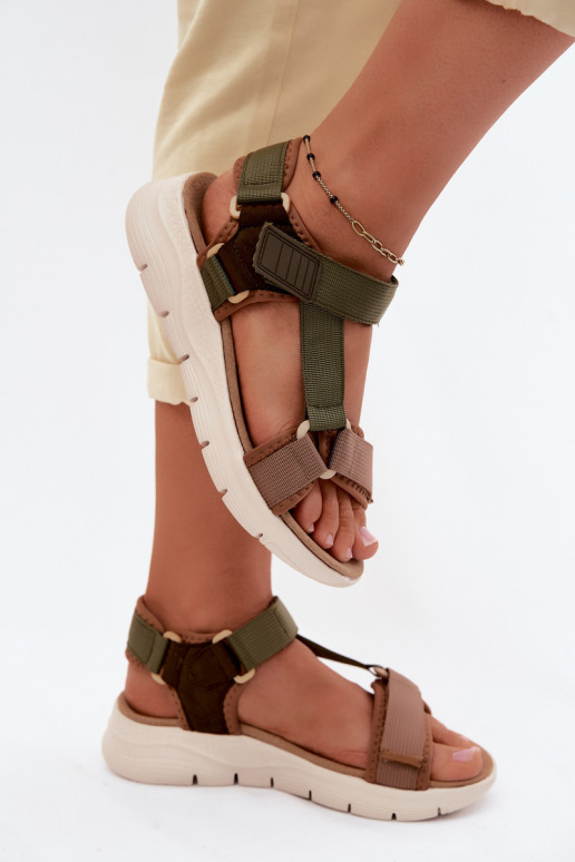 Sandalias de mujer verdes de estilo deportivo Artiker 58C1232