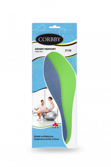 CORBBY DENIM MEMORY plantillas con espuma viscoelástica