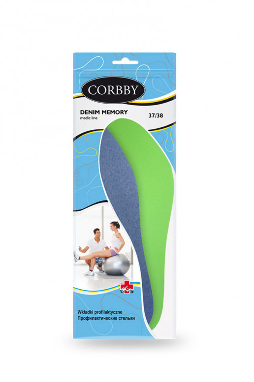 CORBBY DENIM MEMORY plantillas con espuma viscoelástica