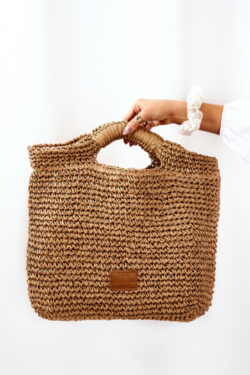 Gran bolso de mano para mujer Big Star JJ574103 marfil