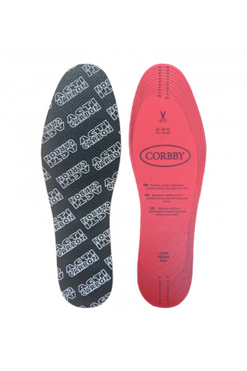 CORBBY ACTI INSOLE plantillas con carbón activado 36-46 2