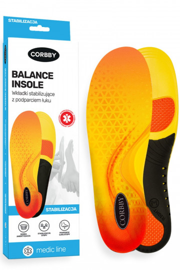 CORBBY BALANCE INSOLE plantillas estabilizadoras con soporte para el arco