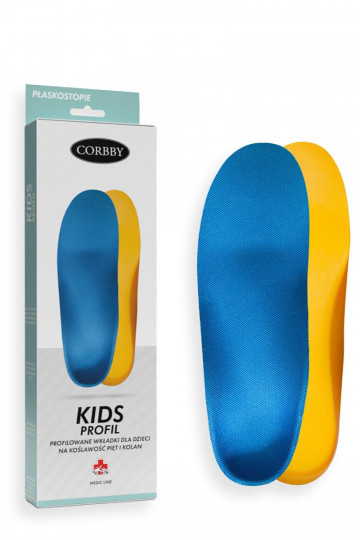CORBBY KIDS PROFIL plantillas perfiladas para niños con corrección del talón y de la rodilla