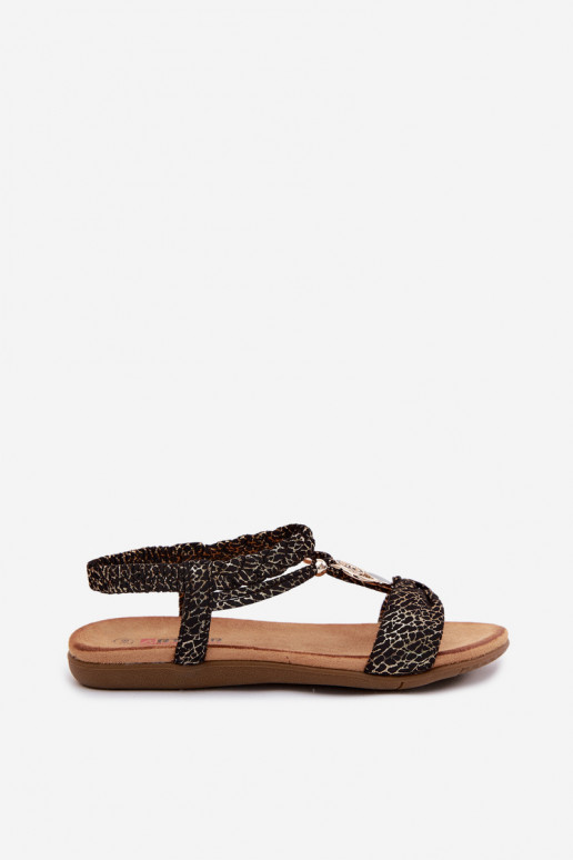 Sandalias planas Artiker 58C0629 color negro