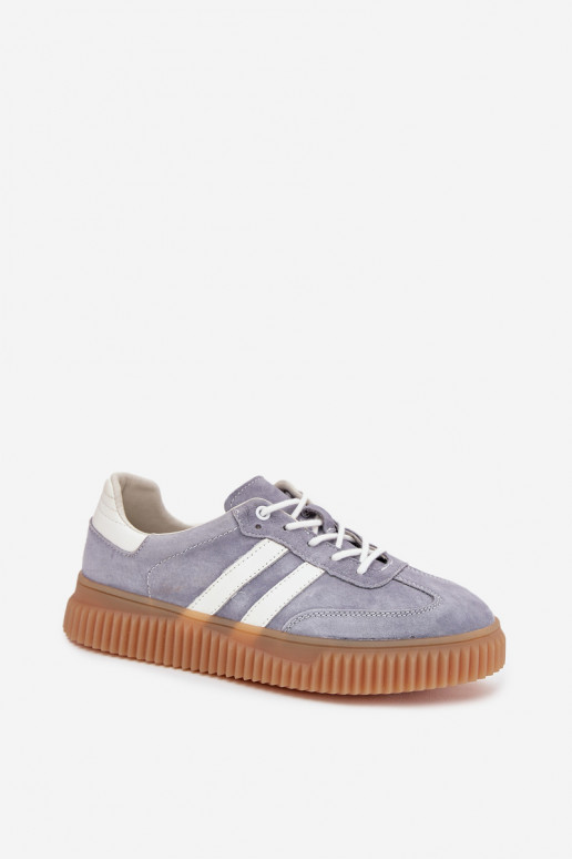Zapatillas de ante azules con plataforma Tai turirisae